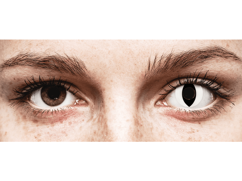 CRAZY LENS - Cat Eye White - Ημερήσιοι φακοί Μη διοπτρικοί (2 φακοί)