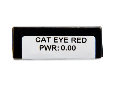 CRAZY LENS - Cat Eye Red - Ημερήσιοι φακοί Μη διοπτρικοί (2 φακοί) - Προεπισκόπηση Χαρακτηριστικών