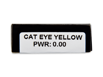 CRAZY LENS - Cat Eye Yellow - Ημερήσιοι φακοί Μη διοπτρικοί (2 φακοί) - Προεπισκόπηση Χαρακτηριστικών