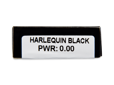 CRAZY LENS - Harlequin Black - Ημερήσιοι φακοί Μη διοπτρικοί (2 φακοί) - Προεπισκόπηση Χαρακτηριστικών