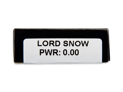 CRAZY LENS - Lord Snow - Ημερήσιοι φακοί Μη διοπτρικοί (2 φακοί) - Προεπισκόπηση Χαρακτηριστικών