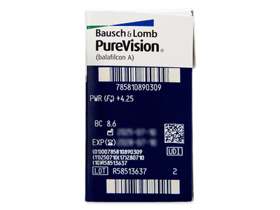 PureVision (6 φακοί) - Προεπισκόπηση Χαρακτηριστικών