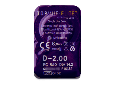 TopVue Elite+ (90 φακοί) - Προεπισκόπηση πακέτου φυσαλίδας