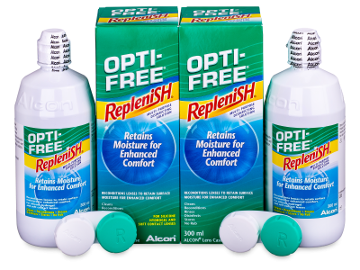 Υγρό OPTI-FREE RepleniSH 2 x 300 ml  - Economy duo pack- solution