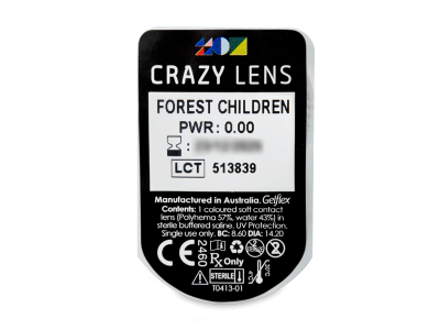 CRAZY LENS - Forest Children - Ημερήσιοι φακοί Μη διοπτρικοί (2 φακοί) - Προεπισκόπηση πακέτου φυσαλίδας