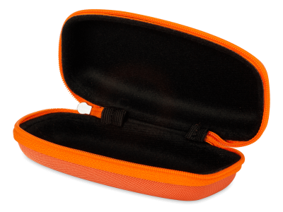 Πορτοκαλί παιδική θήκη για γυαλιά με φερμουάρ 