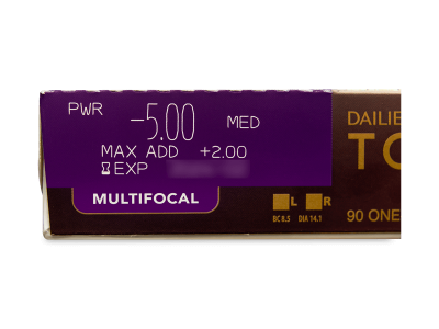 Dailies TOTAL1 Multifocal (90 φακοί) - Προεπισκόπηση Χαρακτηριστικών