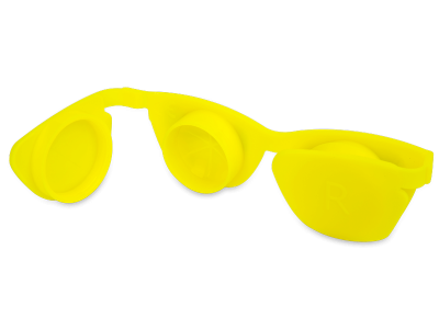 OptiShades θήκη φακών επαφής - κίτρινη 