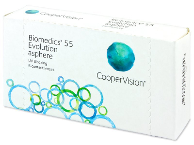 Biomedics 55 Evolution (6 φακοί) - Μηνιαίοι φακοί επαφής