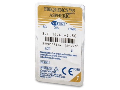 Frequency 55 Aspheric (6 φακοί) - Προεπισκόπηση πακέτου φυσαλίδας