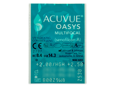Acuvue Oasys Multifocal (6 φακοί) - Προεπισκόπηση πακέτου φυσαλίδας