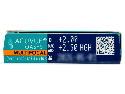 Acuvue Oasys Multifocal (6 φακοί) - Προεπισκόπηση Χαρακτηριστικών