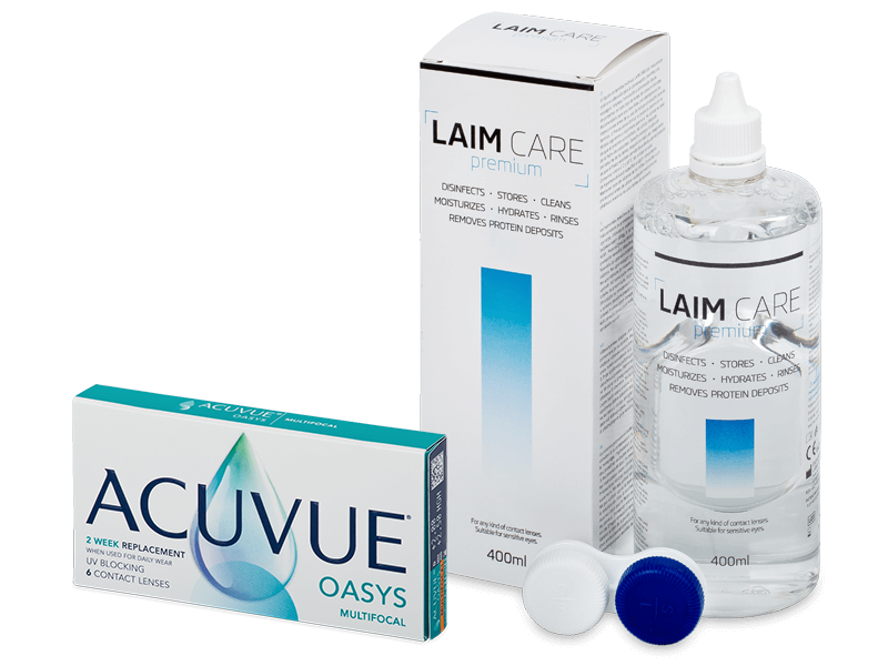 Acuvue Oasys Multifocal (6 φακοί) + Υγρό Laim-Care 400 ml - Πακέτο προσφοράς