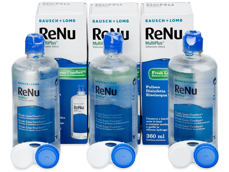 Υγρό ReNu MultiPlus 3 x 360 ml  - Oικονομικό διάλυμα τριών πακέτων