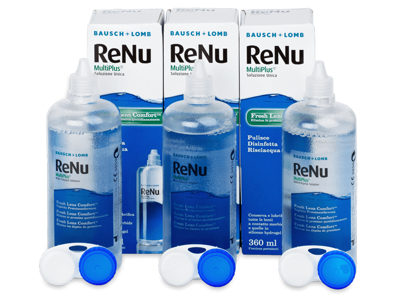 Υγρό ReNu MultiPlus 3 x 360 ml - Oικονομικό διάλυμα τριών πακέτων
