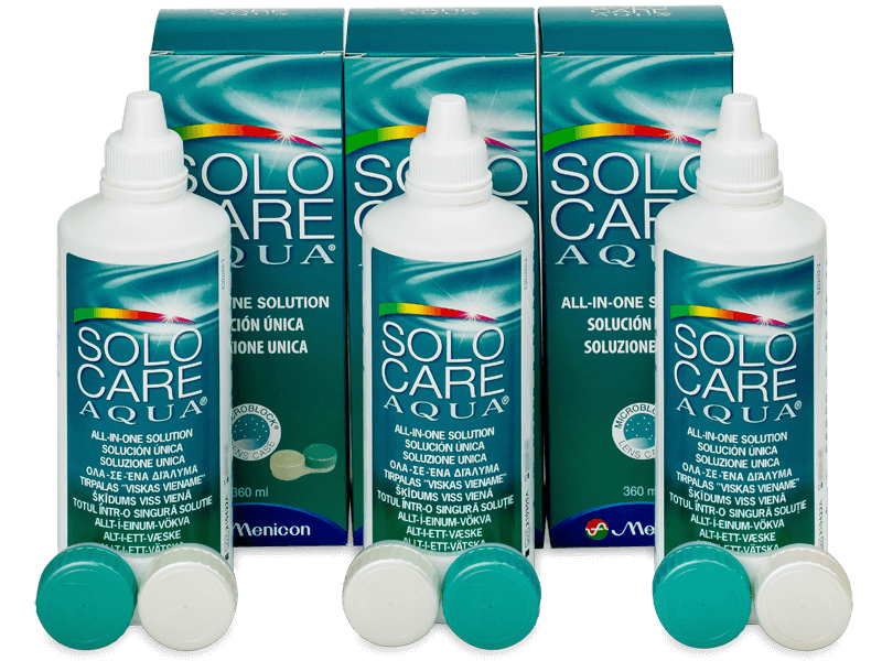 Υγρό SoloCare Aqua 3 x 360 ml  - Oικονομικό διάλυμα τριών πακέτων