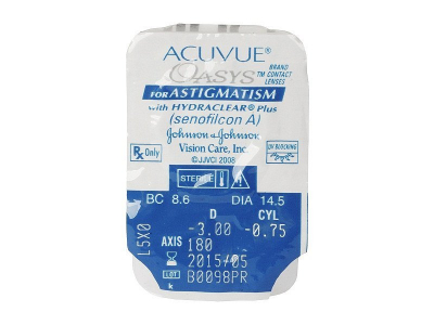 Acuvue Oasys for Astigmatism (6 φακοί) - Προεπισκόπηση πακέτου φυσαλίδας