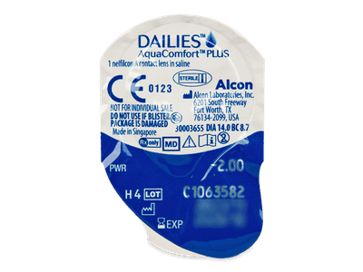 Dailies AquaComfort Plus (30 φακοί) - Προεπισκόπηση πακέτου φυσαλίδας