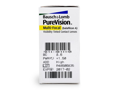 PureVision Multi-Focal (6 φακοί) - Προεπισκόπηση Χαρακτηριστικών