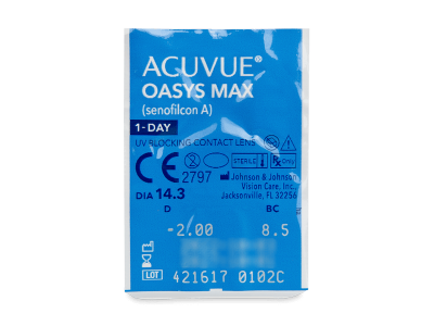 Acuvue Oasys Max 1-Day (30 φακοί) - Προεπισκόπηση πακέτου φυσαλίδας