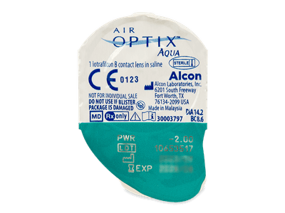 Air Optix Aqua (6 φακοί) - Προεπισκόπηση πακέτου φυσαλίδας