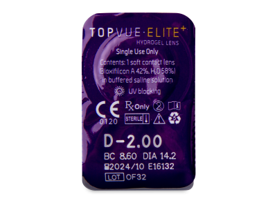 TopVue Elite+ (2x30 φακοί = 1 Ποσότ.) - Προεπισκόπηση πακέτου φυσαλίδας