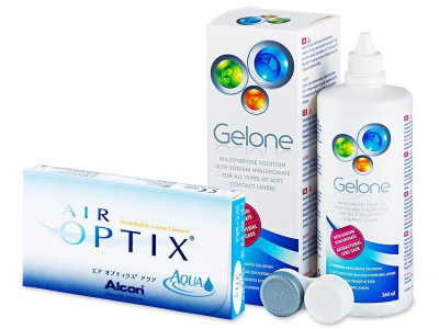 Air Optix Aqua + Υγρό Gelone 360 ml - Παλαιότερη σχεδίαση