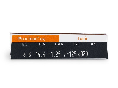 Proclear Toric (6 φακοί) - Προεπισκόπηση Χαρακτηριστικών