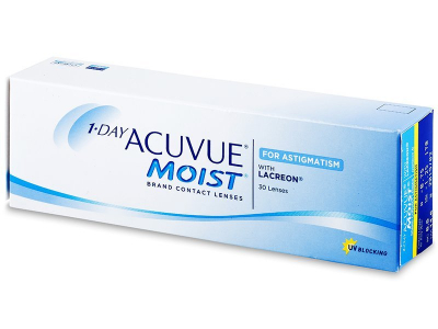 1 Day Acuvue Moist for Astigmatism (30 φακοί) - Παλαιότερη σχεδίαση