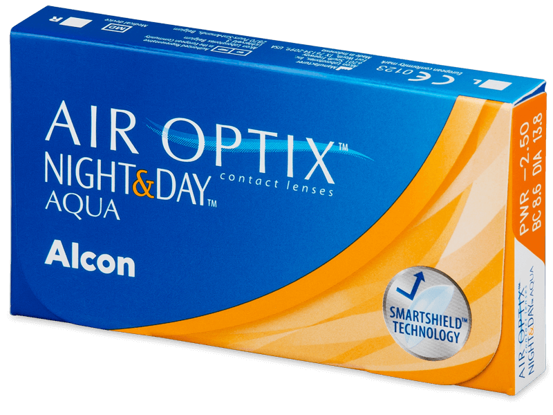 Air Optix Night and Day Aqua (3 φακοί) - Μηνιαίοι φακοί επαφής